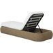 Barcelona Natural / Stinson White Outdoor Lounger